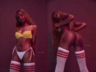 Hot African Lady Teasing Her Naked Body For The Naked Room