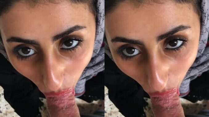POV Sex Photo Of A Pakistani Hijabi Lady Sucking On A White Dick