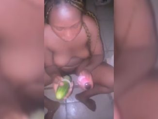 Ada Enjoying Cucumber And Vibrator In Her Pussy