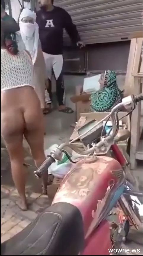 Pakistani Women With Big Ass Stripped Naked In Public Allegedly For Stealing (18+)