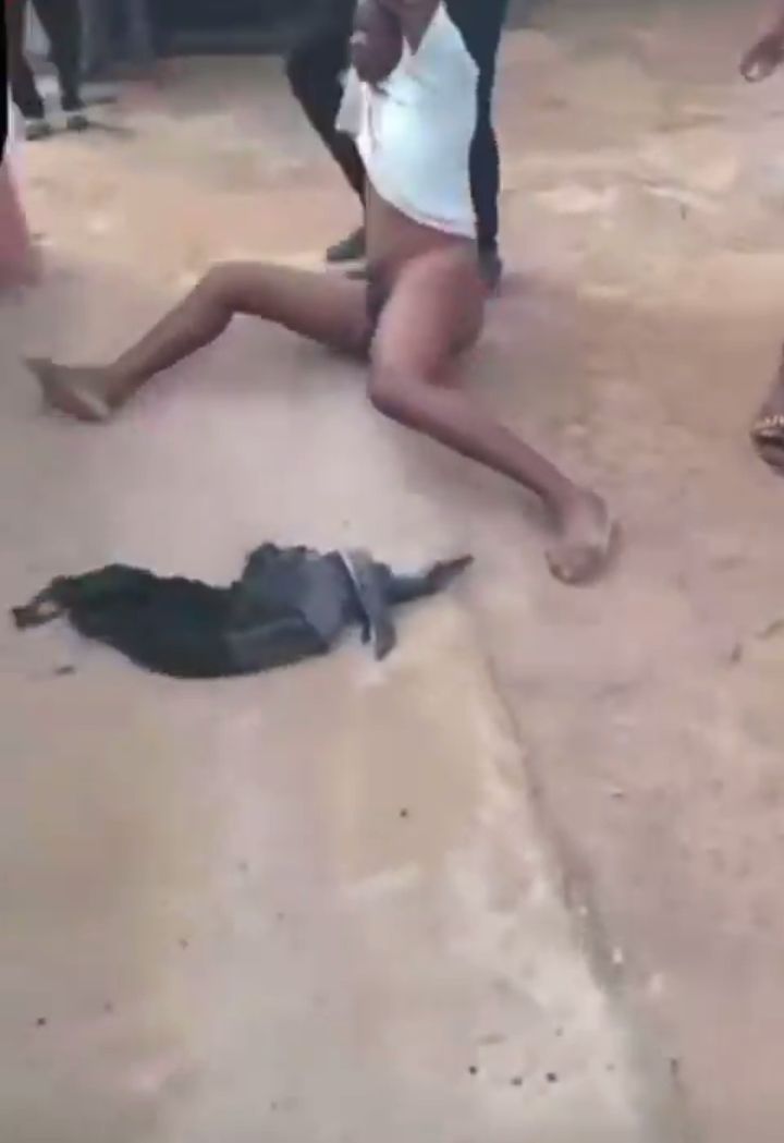 Pastor Caught Sleeping With Pregnant Married Woman In Benin On Easter Sunday, And Beaten And Stripped Naked In Public (18+)