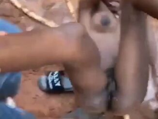 Pussy Exposed In Public As Nigerian Girl Gets Stripped Naked In Public For Allegedly Videoing Another Girl’s Nakedness (18+)