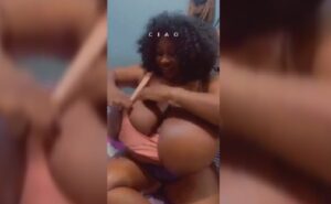 Bimbo Offloads Her Gigantic Breast