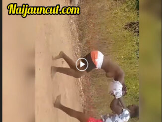 Boobs Out as Two Friends Fight On the Street