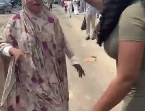 Hausa Muslim Woman Fighting Lagos Girl Over A Man In Public (18+)
