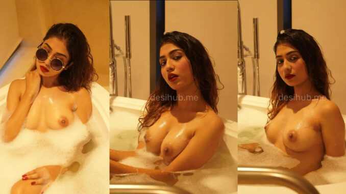 Sexy Desi Indian Model Shares Her Wet Naked Body In The Bathroom In These Nude Photos