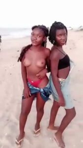 African Girls Showing Their Breasts On The Beach In Public (18+) African Girls Showing Their Breasts On The Beach In Public (18+)
