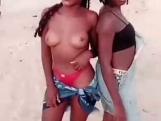 African Girls Showing Their Breasts On The Beach In Public (18+)