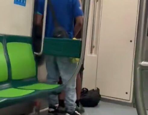 American Couple Seen Having Sex On The Subway Train (18+)