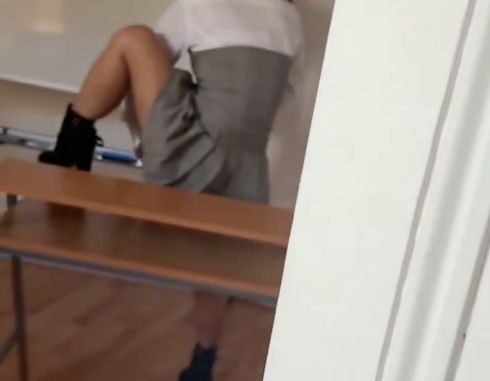 American Teacher Masturbating In Class (18+)