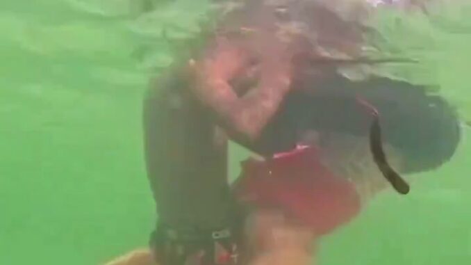 Black Couple Having Sex In Water In Public (18+)