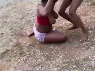 Boobs Out In Public As Black Girls With Big Breasts Are Seen Fighting Over A Man (18+)