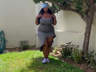 Ebony big tiddies outdoor fun!