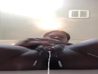 Finger Fucking Hard In The Bathroom
