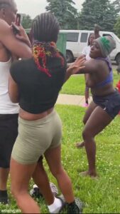Boobs Out As Black Girls Are Seen Fighting In The Neighborhood In Public (18+) Boobs Out As Black Girls Are Seen Fighting In The Neighborhood In Public (18+)