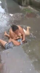 Breasts Pop Out As South American Wife With Big Breasts Beats Sidechick In Public (18+)